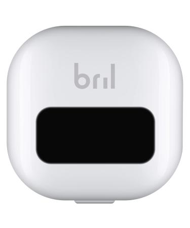 Bril UV-C Toothbrush Sanitizer, Portable Sterilizer, Cover, Holder, and Case for Any Size Toothbrush, White