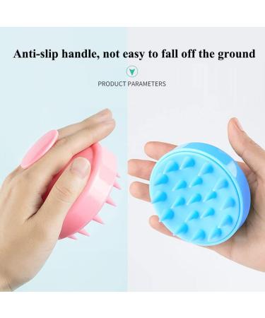 Hair Massage Brush Set - 2PC Silicone Scalp Stimulator for Root Care & Hair Growth - Blue - Buy Online on GoSupps.com