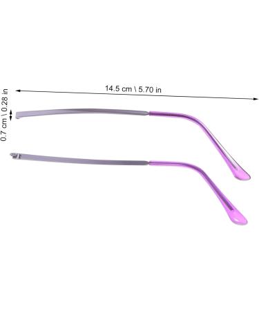 Buy Healeeved Universal Glasses Accessories - Replacement Parts for Sunglasses & Over Glasses - 2 Pairs Lila Schnapps - Optimized for Comfort & Style - Buy Online on GoSupps.com