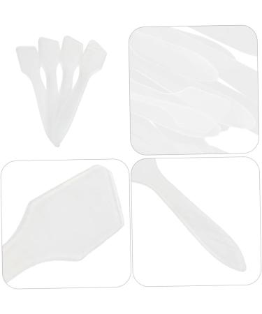  BIUDECO 50 Transparent Cosmetic Spatulas for Makeup Plastic Facial Mask Spoon with Comfortable Grip for DIY Creams Lotions Beauty Products - Buy Online on GoSupps.com