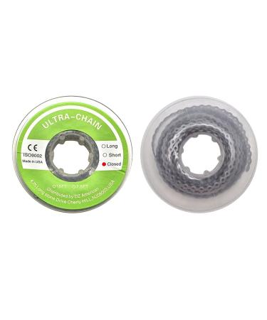 Dental Orthodontic Elastic Chain Power Chains Brace Orthodontic Spool Elastic Rubber Band (Gray) ((Continuous)