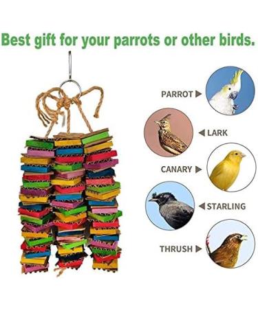 Shop PIARKTOY PAPPARES Tools - Natural Wooden Bird Toys for African Gray Parrots & Large Birds - Quality Cardboard Play Stuff - Buy Online on GoSupps.com