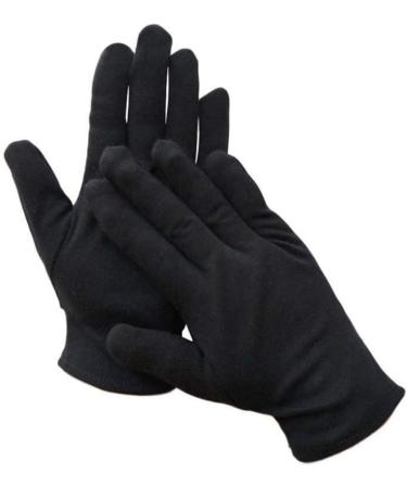 Beaupretty Moisturizing Eczema Cotton Gloves 12 Pairs Black Cotton Gloves for Dry Hands SPA Lotion Gloves Cosmetic Gloves S M. - Buy Online on GoSupps.com