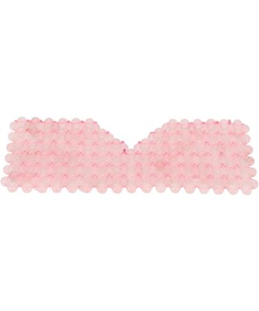 Handcrafted Rose Quartz Eye Mask with Cooling Jade - Reduce Puffiness & Dark Circles | Facial Massage | Crystal Pink - Buy Online on GoSupps.com