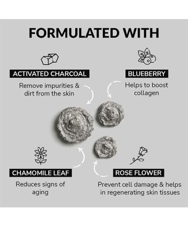 Activated Charcoal Foam Face Wash - Deep Cleansing Exfoliating & Brightening | SLS & Paraben Free | For All Skin Types | Made in Korea - 80ml - Buy Online on GoSupps.com
