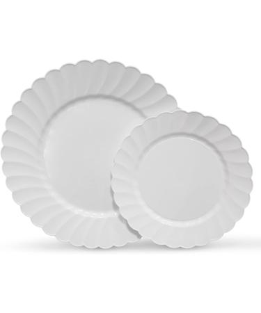 Premium Hard Plastic Round White Plates  100 x 6 -Washable & Reusable - Party Supplies For Birthdays  Celebrations  Buffets  Fiestas  Catering & More 6 inches  100 pack White - Buy Online on GoSupps.com