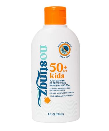 NoStingz - 50+ SPF Kids Jellyfish & Sea Lice Protection Sunscreen - Ocean Animal & Reef Friendly  Kid Safe and Anti-Sting sunscreen formula