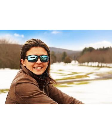 Zelori Polarized Floating Fishing Sunglasses | Unsinkable TPX Frame | UV400 for Watersports & Kayaking - Black/Blue Blue - Buy Online on GoSupps.com