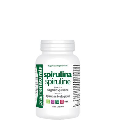 Prairie Naturals Organic Spirulina Blue Green Algae VCapsules - 180 Count
