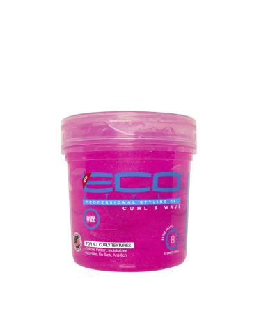Ecoco Eco Style Hair Gel - Curl And Wave - Anti-Itch  Alcohol-Free Formula - Perfect Hold For Angled Or Tapered Sides - Ideal For Wavy Hair - No Flakes - Not Animal Tested - Moisturizes - 16 Oz