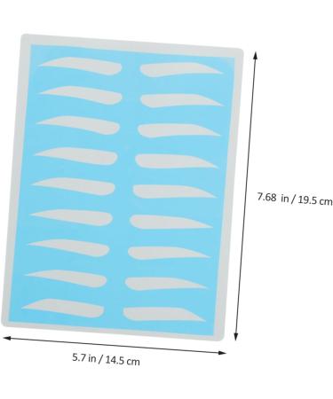 NOLITOY 8 Pairs Tool Card Eyebrow Practice Skin Eyebrow Shaping Stencils Material Eyebrow Trimming - Buy Online on GoSupps.com