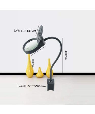 (3X / 10X) Folding Optical Lens Magnifier HD Magnifier with 26 LED Lights for Elderly Youth Professionals Reading Books Electronic Repair Blackk Made in China - Buy Online on GoSupps.com