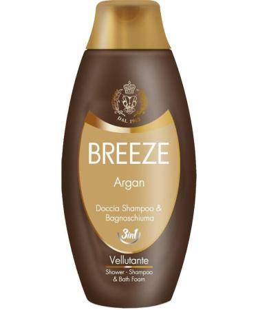  Felce Azzurra 12 x BREEZE Argan shower shampoo and bubble bath argan fragrance effectively cleanses body and hair 400 ml + 1 free 100 g sachet of blue fern talcum powder - Buy Online on GoSupps.com