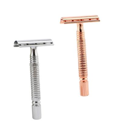 Soesfoufu 2st razor gifts husband portable razor razor cutthroat razor men bart knife men tool manual razor razor in the old style manual affi