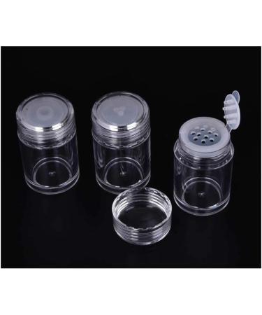 RAYNAG Set of 6 Mini Empty Loose Powder Bottles for Cosmetic Glitter & Eye Shadow - Travel-Friendly with Sifter and Lids - Buy Online on GoSupps.com