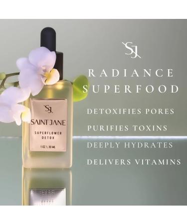SAINT JANE Superflower Detox Serum | Luxury Floral-Infused Clean Skincare 1 fl oz - International Shipping Available - Buy Online on GoSupps.com