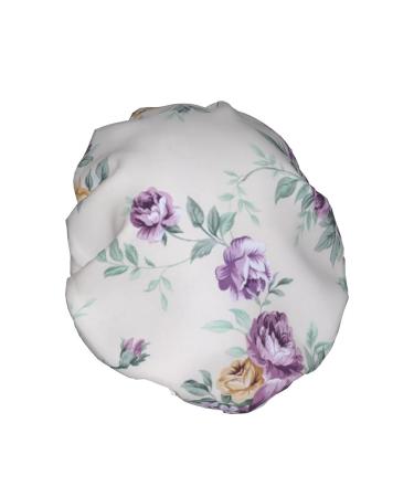 Flower Printed Shower Cap - Waterproof, Fits All Head Sizes & Hair Textures for Women - Buy Online on GoSupps.com