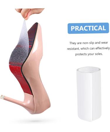 FOMIYES Shoe Heel Protectors - PVC Sole Stickers for Front Feet | Adhesive Shoe Sole Protectors (2 Rolls) - International Shipping Available - Buy Online on GoSupps.com