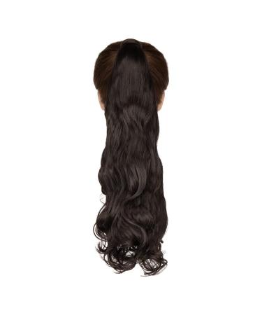 Cybelleza Ombre Ponytail Extensions - Heat-Resistant Medium Brown Curly Clip-In Hair Extensions for Artful Braids & Wavy Hairstyles - Buy Online on GoSupps.com