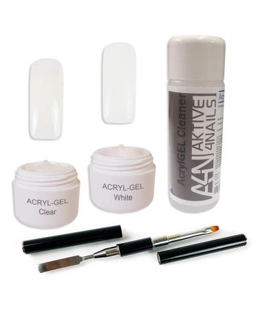 AcrylGel PolyGel with high viscosity - extremely stable - nail gel set modeling gels UV/LED (AcrylGel Basic 4)