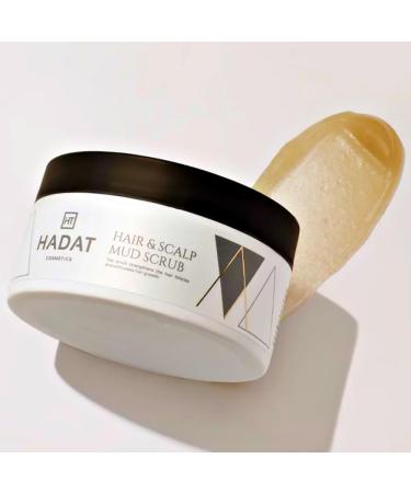 HADAT HAIR & SCALP MUD SCRUB 10.14 Fl. Oz. (300 ml) for Deep Cleansing and Removal of Impurities and Dead Cells From the Scalp. Dead Sea Mud Scrub for Hair Peeling