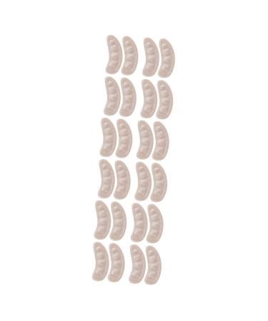FOMIYES 12 Pairs Non-Slip Stickers Breathable Heel Stickers Work Heels Black Heel Black High Heels High Heel Cushions Anti Slip Heel Pads Shoe Mats Flannel Floor Mat Absorb Sweat