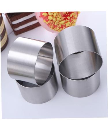 Zerodeko 12 Pcs Mousse Circle Mousse Making Molds Cheese Baking Ring Mold Non-Stick Baking Plate Round Art Baking Pan Round Cake Pan Cake Ring Mold Stainless Steel Household Micro-Wave Oven Silver 6x2pcs 6X6X5CMx2pcs - Buy Online on GoSupps.com