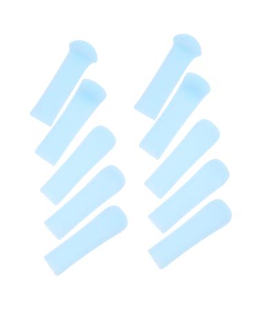 GOOHOCHY 10pcs Ergonomic Ear Cleaning Tips Silicone Ear Wax Removal Tool Replacement Picks Removal Kit Cleaning Accessories