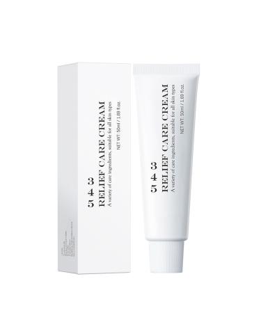 FEESHOW 50ml Nourishing Face Moisturizer - Daily Hydration Cream for Soothing Relief All Skin Types White One Size One Size White