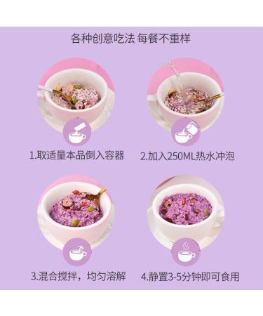 Purple Potato and konjac Substitute Congee Powder Soup 500g/can Chinese Instant Nutritious Breakfast Oatmeal Cereals Breakfast Healthy and Convenient breakfas Chinese Delicious Snacks (E 2cans) E 2cans - Buy Online on GoSupps.com