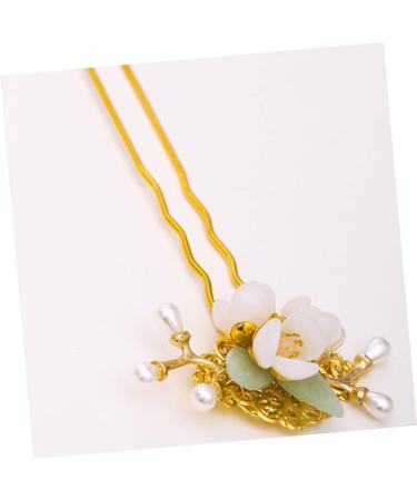 minkissy Head Elegant Chinese Sticks Updo Clips Bridal Chopsticks U Pin Lady Headwear Girls Floral Pearl Accessories Women Traditional Stick Tassel Hairpin Handmade Retro Vintage - Buy Online on GoSupps.com