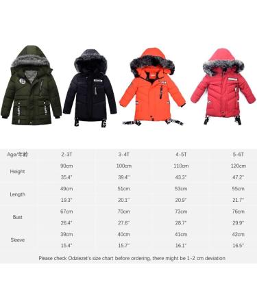 Odziezet Baby Boy Down Coat | Hooded Puffer Zipper Jacket | Winter Outerwear | Black | 2-3 Years - Buy Online on GoSupps.com