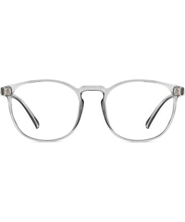 Przene Blue Light Blocking Glasses for Women & Men - Retro Round Computer Glasses in Grey - Protect Your Eyes & Reduce Fatigue - Buy Online on GoSupps.com