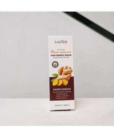 SADOER Ginger Hair Growth Oil - Plant-Powered Serum for Stronger Thicker Hair | Anti-Hair Loss Solution for Women & Men (3 Pack - Buy Online on GoSupps.com