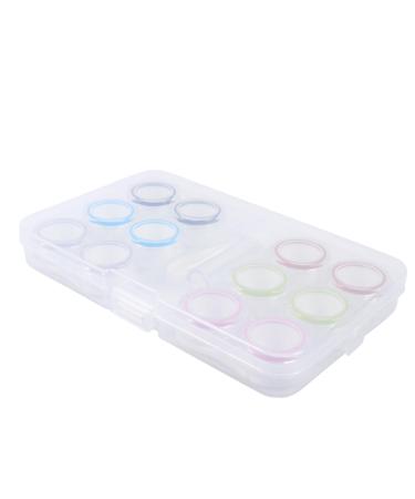 Homsfou 3 sentences contact lens container Local container Chinese balls container for lens lentil holder Colored contact lenses Storage box showcase travel plastic