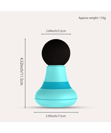 2.0in*4.5in Handheld Massager Wand | 6 Vibration Modes | Mini Electric Massager for Neck, Shoulder, Back | Men & Women | Blue - Buy Online on GoSupps.com