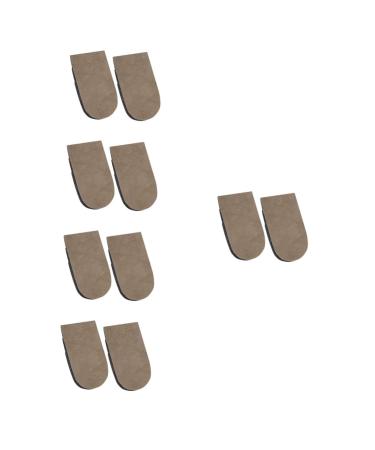 FOMIYES 5 Pairs Inner Heightening Half Pad Shoe Inserts Footed Pads Invisible Height Increase Insoles Shoe Lifts Sports Heel Insoles Shoes Height Increase Cushions Half Shoe Lift