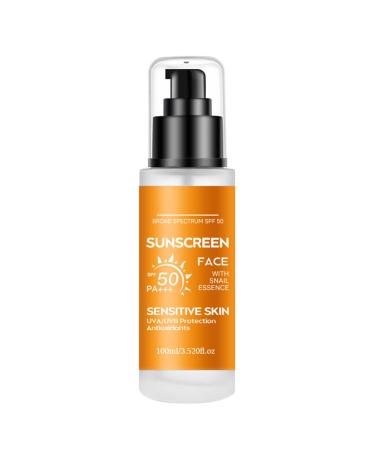 Sunscreen Face Cream, Moisturizing Sunscreen Spf50, Invisible Sunscreen Spf50+, Superior Sun Protection with Invisible Texture, Without White Dominant, Strong UV Protection