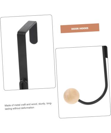 2pcs Iron Simple Door Hook Trousers Hook Door Hooks for Hanging Clothes Utility Hook Shelf Hat Metal - Buy Online on GoSupps.com