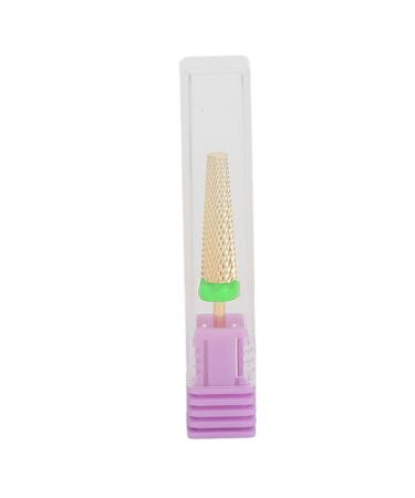 Nail Grinding Head Ultra Long Golden Cone Quick Grinding Multi-function Manicure Drill for Salon (134#-C)