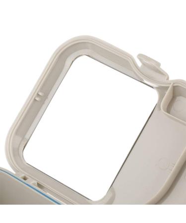 Prosthesis Container - Storage Box for Artificial Teeth with Mirror & Cleaning Brush | Durable Prosthesis Case - Buy Online on GoSupps.com