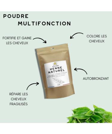 ESSENTIOIL Natural Henna - 100% Natural - Promotes growth Cleanses the scalp Beautifies the hair Coats the hair fiber - All hair types - 100g - French brand - Buy Online on GoSupps.com