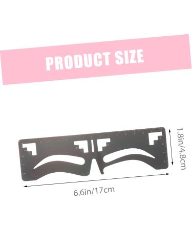 FOMIYES 4 Pcs Eyebrow Ruler Ink Stamps Eyebrow Shaping Stencil Tool Fake Brow Shaping Ruler Labeling Balance - Buy Online on GoSupps.com