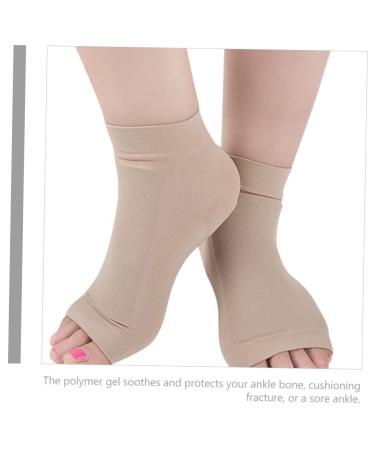 KALLORY 4 Pairs Skate Ankle Sleeves - Elastic Socks & Ankle Support Brace for Ice Skating Plantar Fasciitis Relief Compression Socks for Men & Women - Buy Online on GoSupps.com