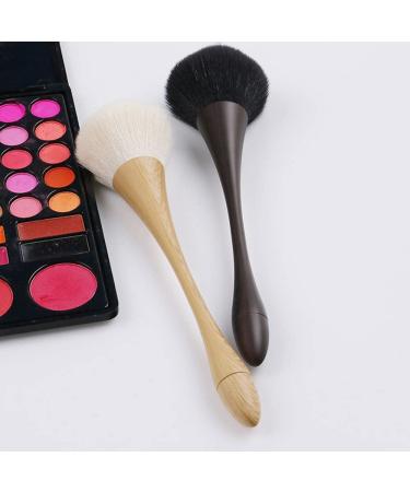 Buy Brush Wood Grains Curve Handle Face Powder Brushes - Easy Grip Makeup Tool for Women | Practical Cosmetic Brush for International Shipping - Buy Online on GoSupps.com