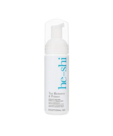 HE-Shi tanning remover and primer-remove artificial browning in 5 minutes-prepares the skin for browning-vegan browning remover with aloe vera (150 ml self-brown remover))