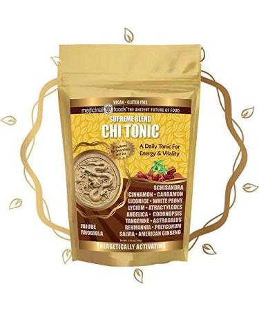 Chi Tonic for Energy & Vitality | Pure Chinese Herbs - Vegan Superfood Powder No Fillers Sugar-Free Gluten-Free - Mix in Smoothies & Tea - Buy Online on GoSupps.com