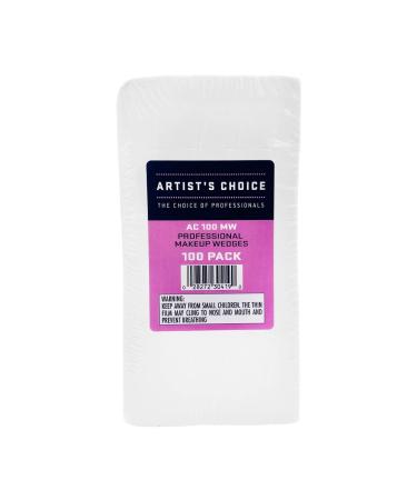 Artist's Choice Makeup Sponge Mini Applicator Wedges - 100 Pack, Latex-Free for Foundation, Blush, Eye Shadow - Crisp Edges for Control and Effortless Blending - Sanitary Single-Use Option - Buy Online on GoSupps.com
