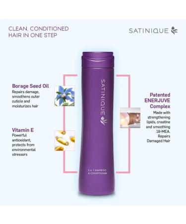 Avoka Naturals Satinique 2-in-1 Shampoo & Conditioner 250ml | Hydrating Hair Care - Buy Online on GoSupps.com