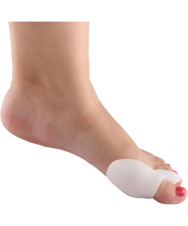 Bunion Cushion Protector 1 Pair - Silicone Toe Spreader & Straightener for Women Men | White Bunion Corrector Foot Pad - Buy Online on GoSupps.com